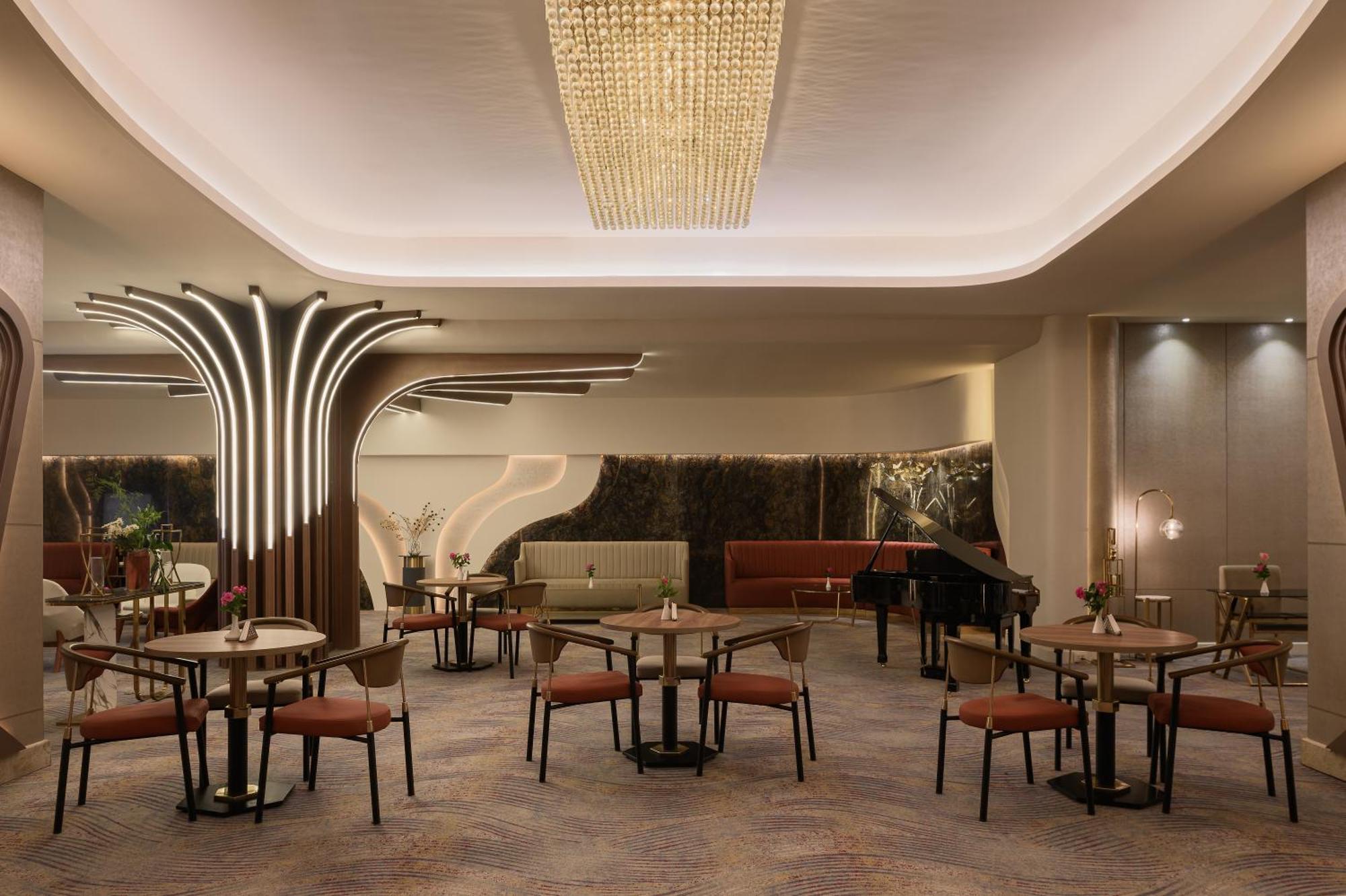 Mirage Hotel & Conference Center Alessandria Esterno foto The interior of the restaurant